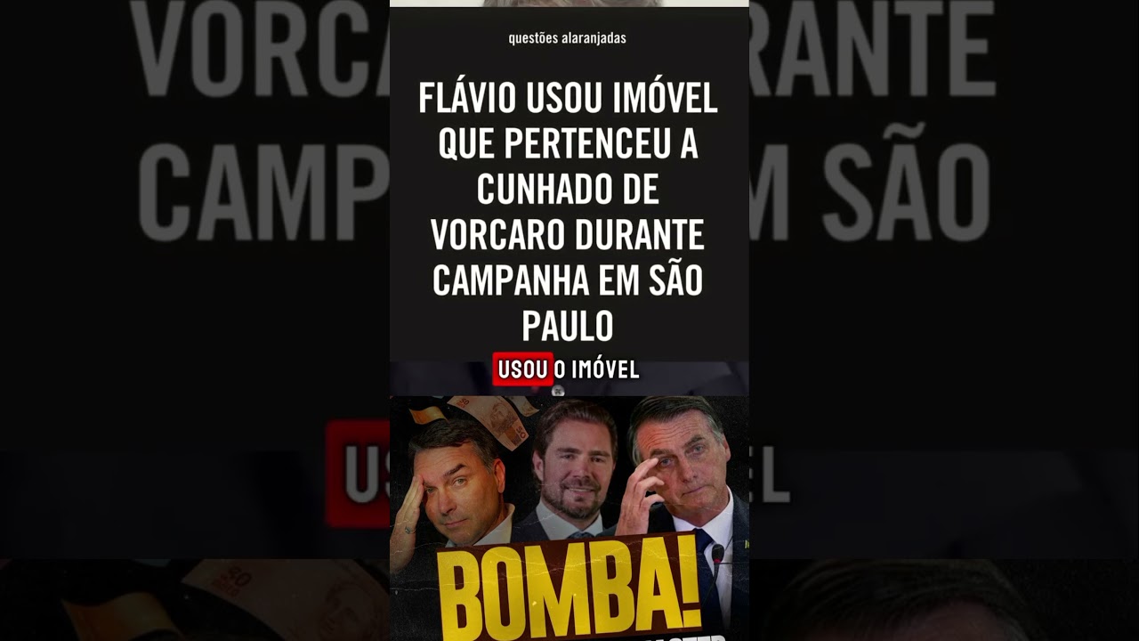 🚨 FLÁVIO BOLSONARO USOU APARTAMENTO QUE JÁ PERTENCEU A CUNHADO DE VORCARO DURANTE CAMPANHA