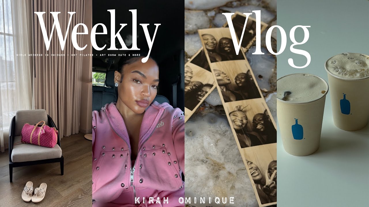 VLOG: lets glow up + girls trip to Chicago + hot pilates + art show date + shopping & more