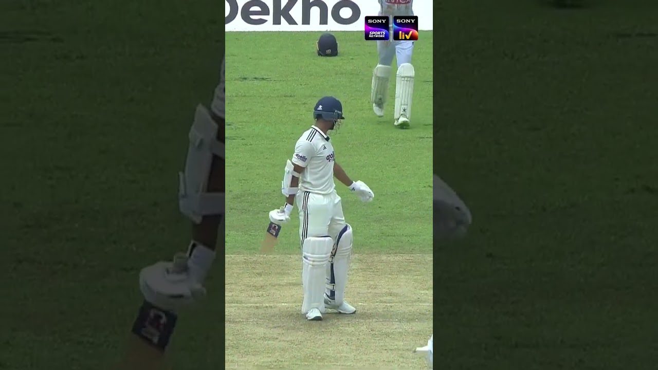 Jaiswal’s aggressive 45 comes to an end. 🇮🇳