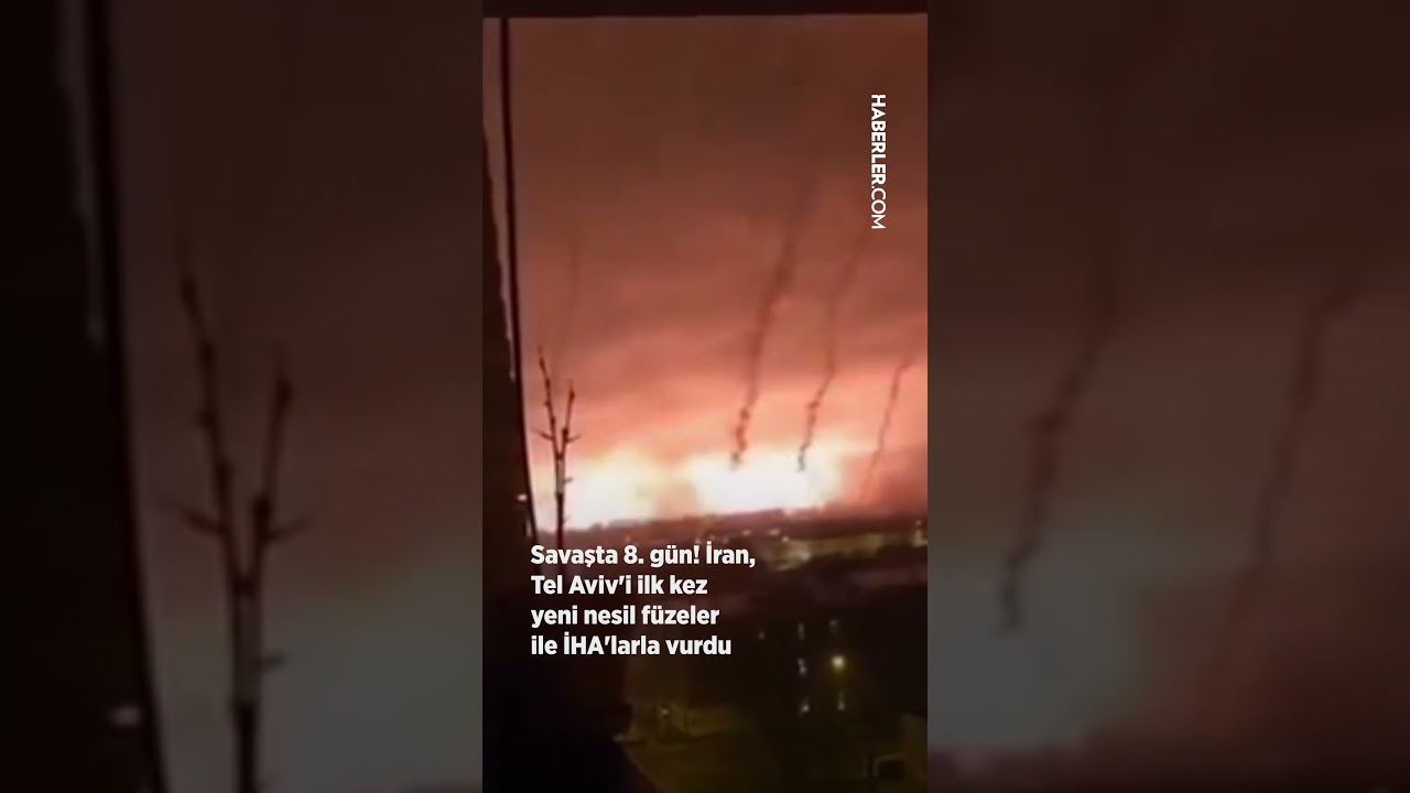 Savaşta 8. gün! İran, Tel Aviv'i İlk Kez Yeni Nesil Füzeler ile İHA'larla Vurdu
