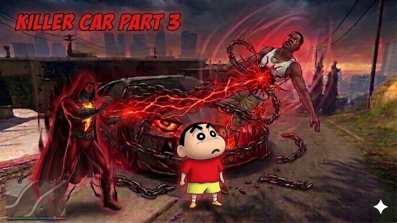 GTA | Can Shinchan and Ghost Rider save Franklin's killer car from the Soul Collector | PART 3 | CHO