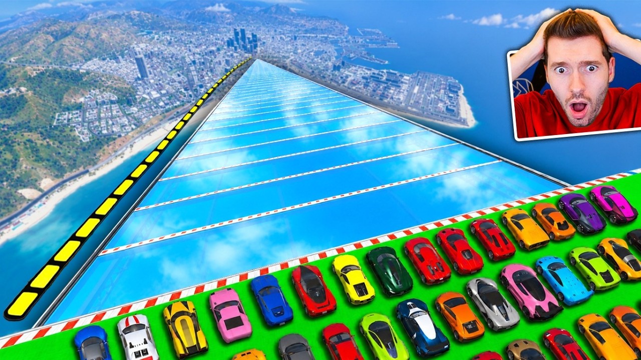 GTA V Online: invisível! CORRIDA da RAMPA INVISÍVEL (IMPOSSÍVEL)