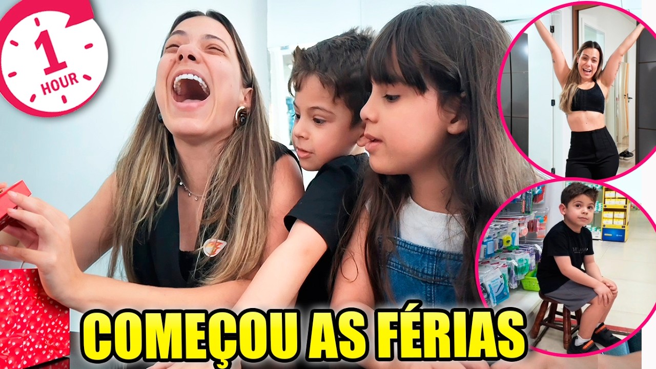 1 HORA de VLOG: SOBREVIVENDO as FÉRIAS ESCOLARES * Mostrando TUDO sem filtros | Kathy Castricini