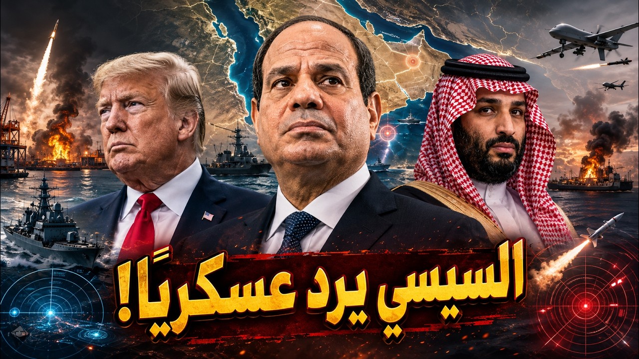 السيسي يرد عسكريًا على ضرب دمياط… ترامب والسعودية يحاصران إيران!؟