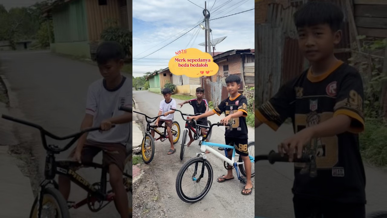Keren2 x sepedanya walaupun beda beda merknya