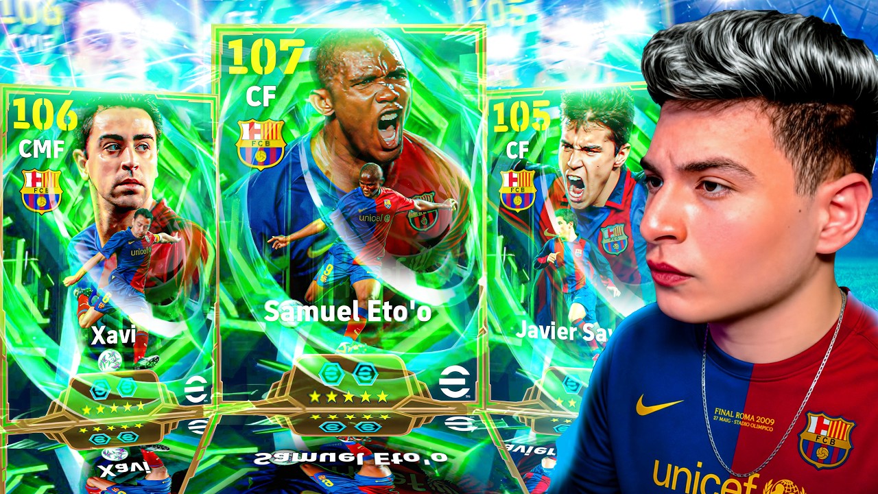 تفجير بكج أساطير برشلونة كامل🤯عودة الصاروخ صامويل ايتو🔥|eFootball 2026