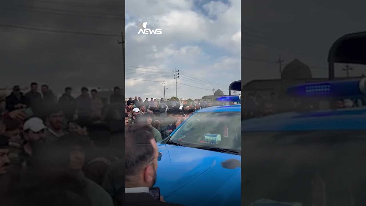 قائد شرطة الأنبار يوجه المتظاهرين المحتجين على غرق قضاء الخالدية بالانسحاب بعد استلام مطالبهم