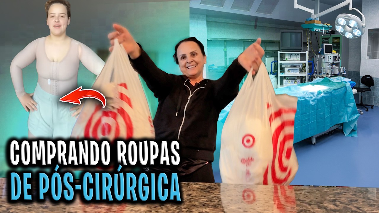 Comprando roupas para o pós-cirúrgico da minha filha