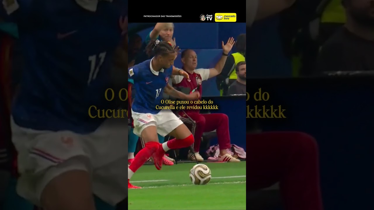 O OLISE PUXOU O CABELO DO CUCURELLA E FOI COBRADO KKKKKKKKK 🤣🇪🇸