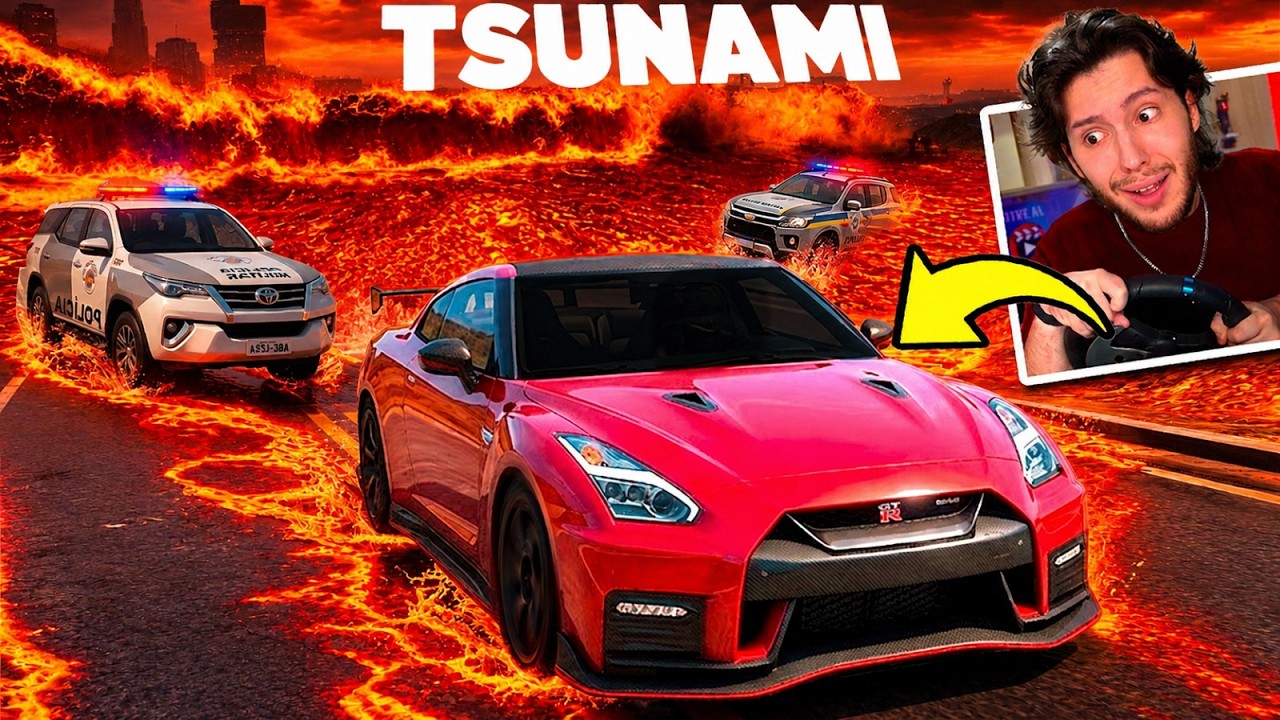Dando Fuga no MEIO de um TSUNAMI de LAVA (GTA 5 RP)