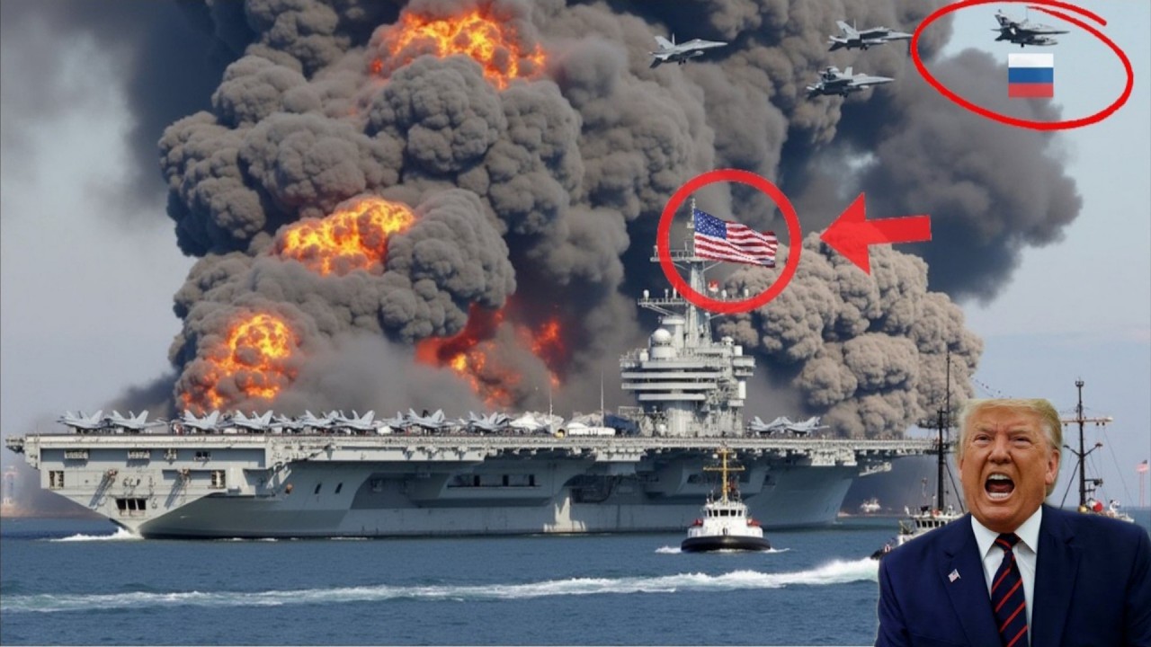 13 minutes ago, a Russian Su-57 pilot destroyed a US aircraft carrier carrying 100 fighter jets.