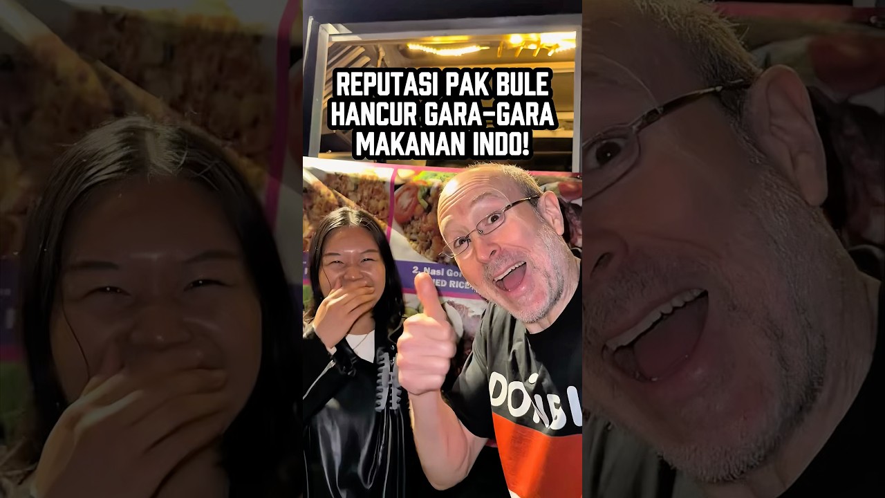 REPUTASI PAK BULE HANCUR KARENA MAKANAN INDO 😆 #reaksibule #shorts #viralvideo