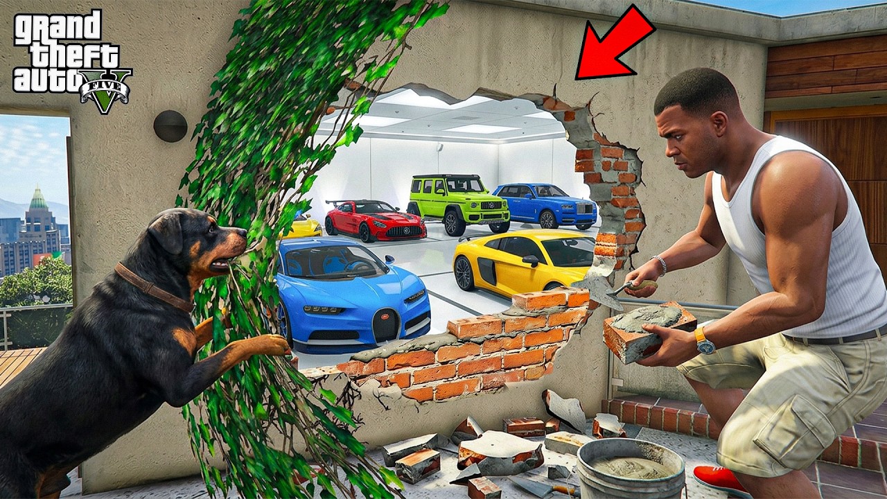 Franklin Reveals A New Secret Garage Inside His House in GTA 5 !