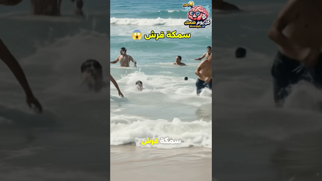 سمكة قرش 😱😱😂
