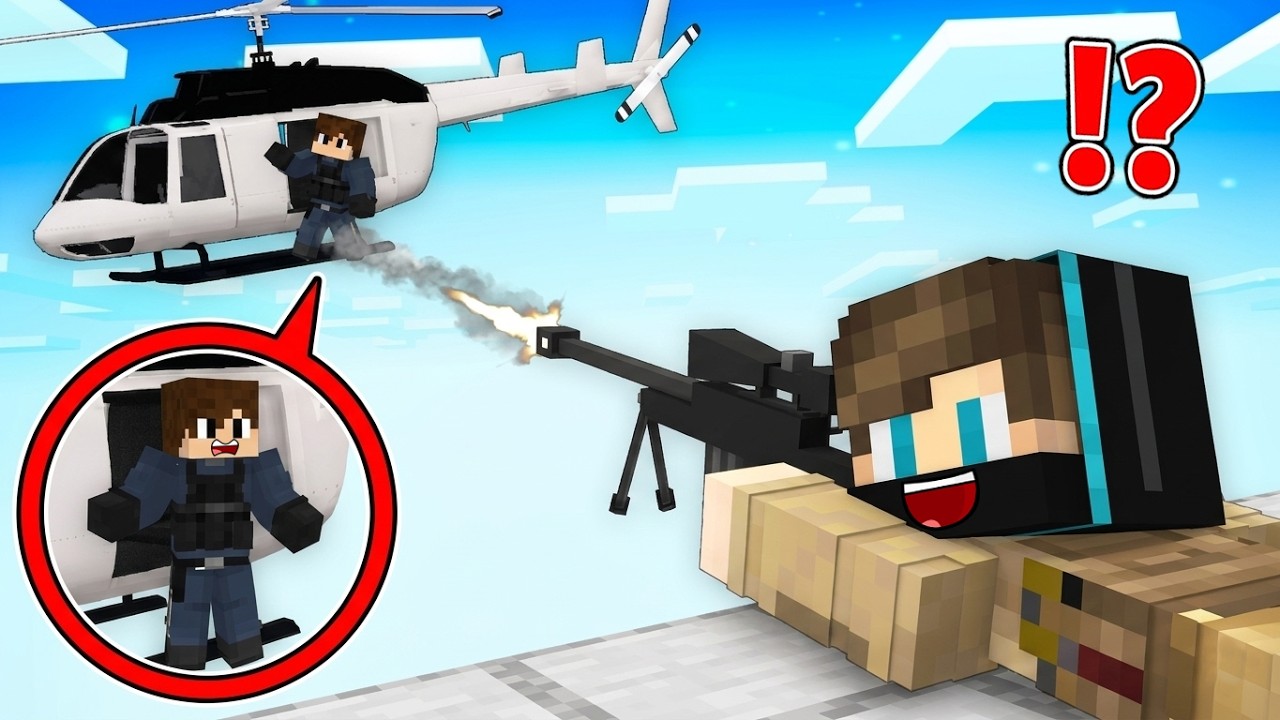 ماين كرافت : تحدي الأسلحة و لكن جلدت صديقي و هو بالطائرة !!؟ 😱🔥