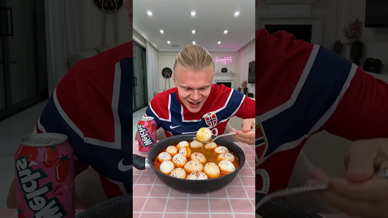 Mbappé comes up with a brilliant idea to get Haaland to eat his eggs🤣 #haaland #mbappe #worldcup