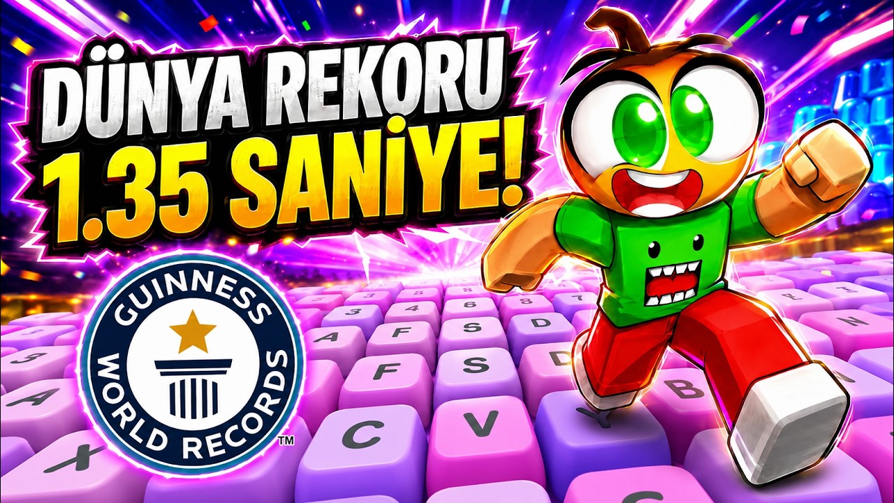 +1 SPEED RAHATLATICI KLAVYE'DE DÜNYA REKORU KIRDIM! 😱 | Roblox