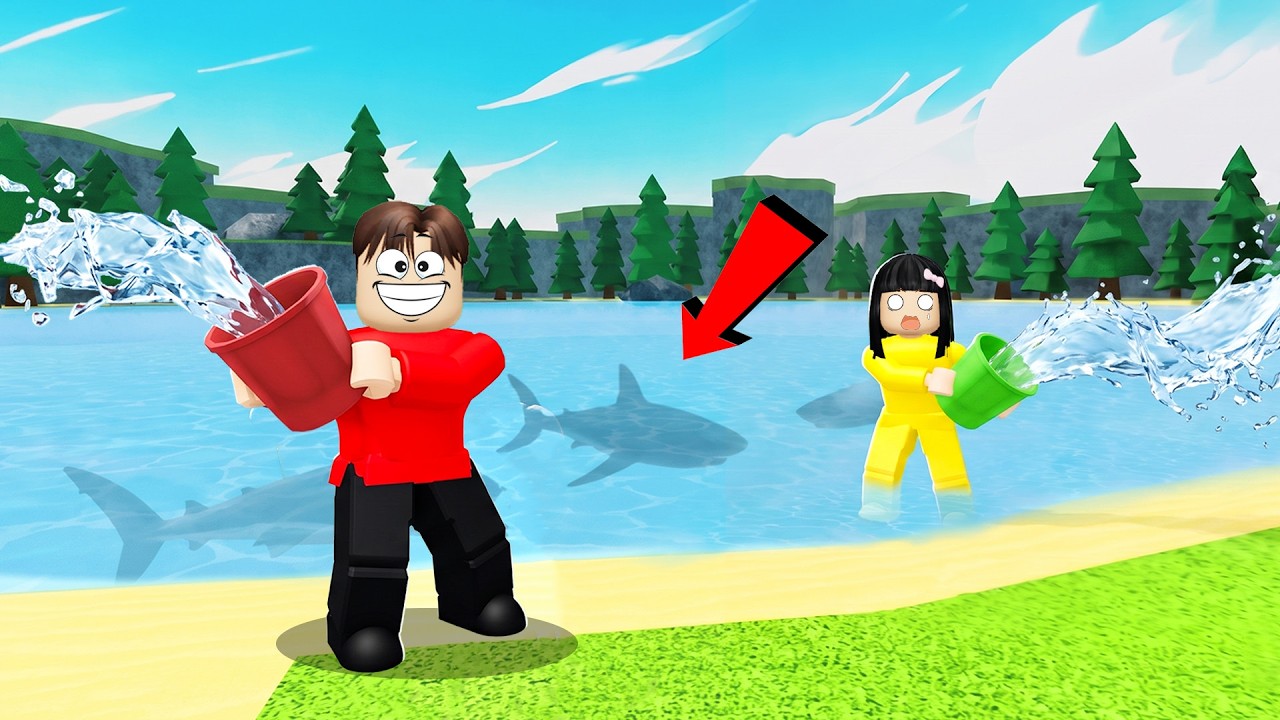 Yuta Mio Kuras Danau Sampai Kering Untuk Cari HP Yang Tenggelam | ROBLOX