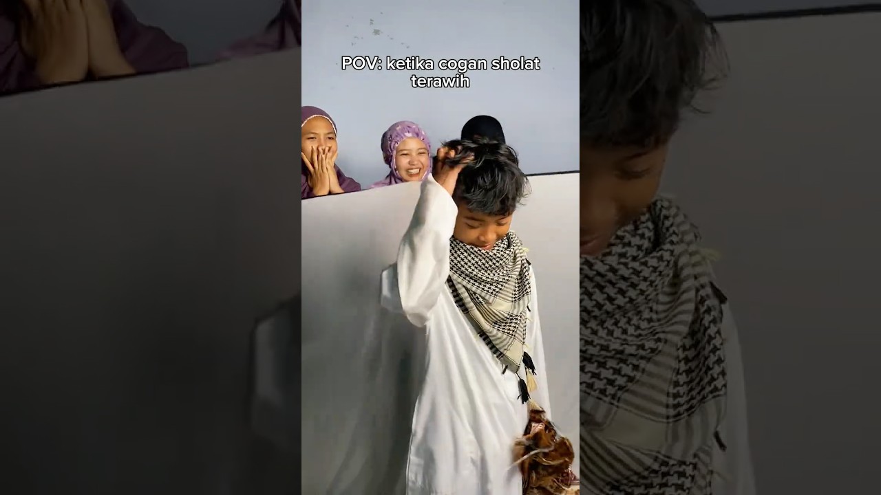 Ketika cogan sholat terawih  #budakgalau #drama #comedy #lucu