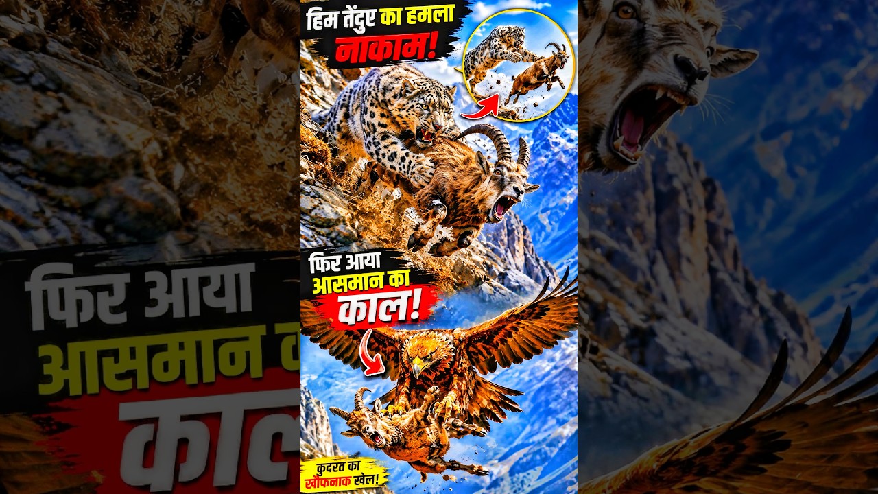 🤯🔥हिम तेंदुए का हमला🔥🤯#shorts #viral #trending #ytshorts #animals #wildlife #facts #new #yt #hindi