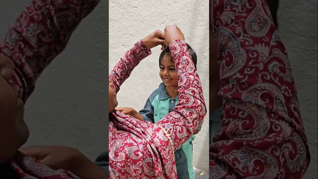 Pranitha-வுக்கு School Lunch ஊட்ட போனேன் 🥹🍱 | LKG Cute Moments ❤️ #shorts #tamilshorts #familyvlog