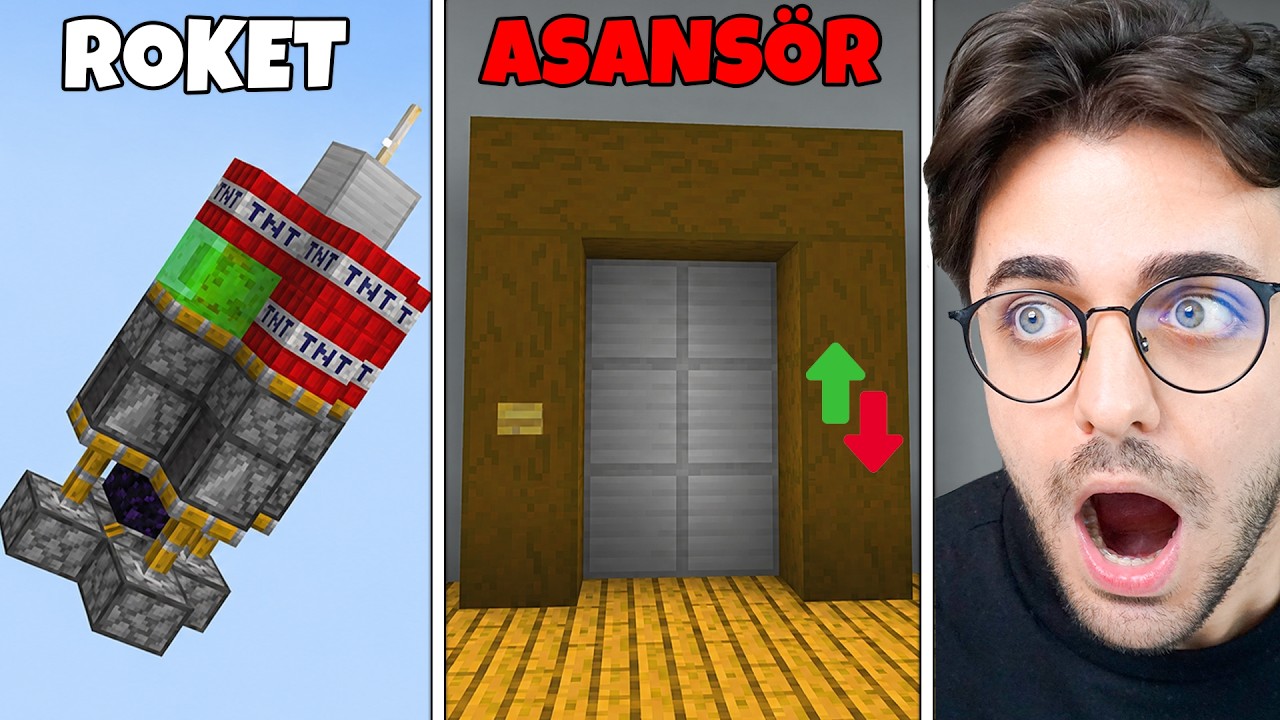 MİNECRAFT EN ÇILGIN REDSTONE DENEYLERİ !