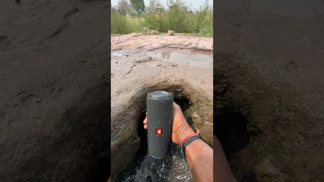 Jbl speaker bass testing in water pipe