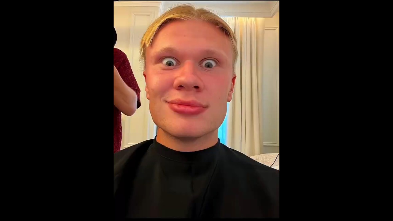 😂✂️Haaland Finally Had Enough of the Memes!👀💀 #soccer #football #halland #هالاند #halland_hair