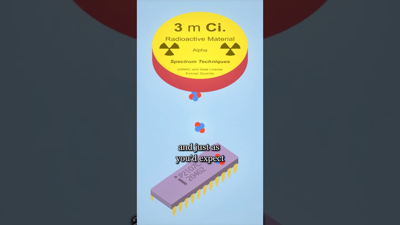 How Alpha Particles Can Break Computer Chips - Published by Veritasium