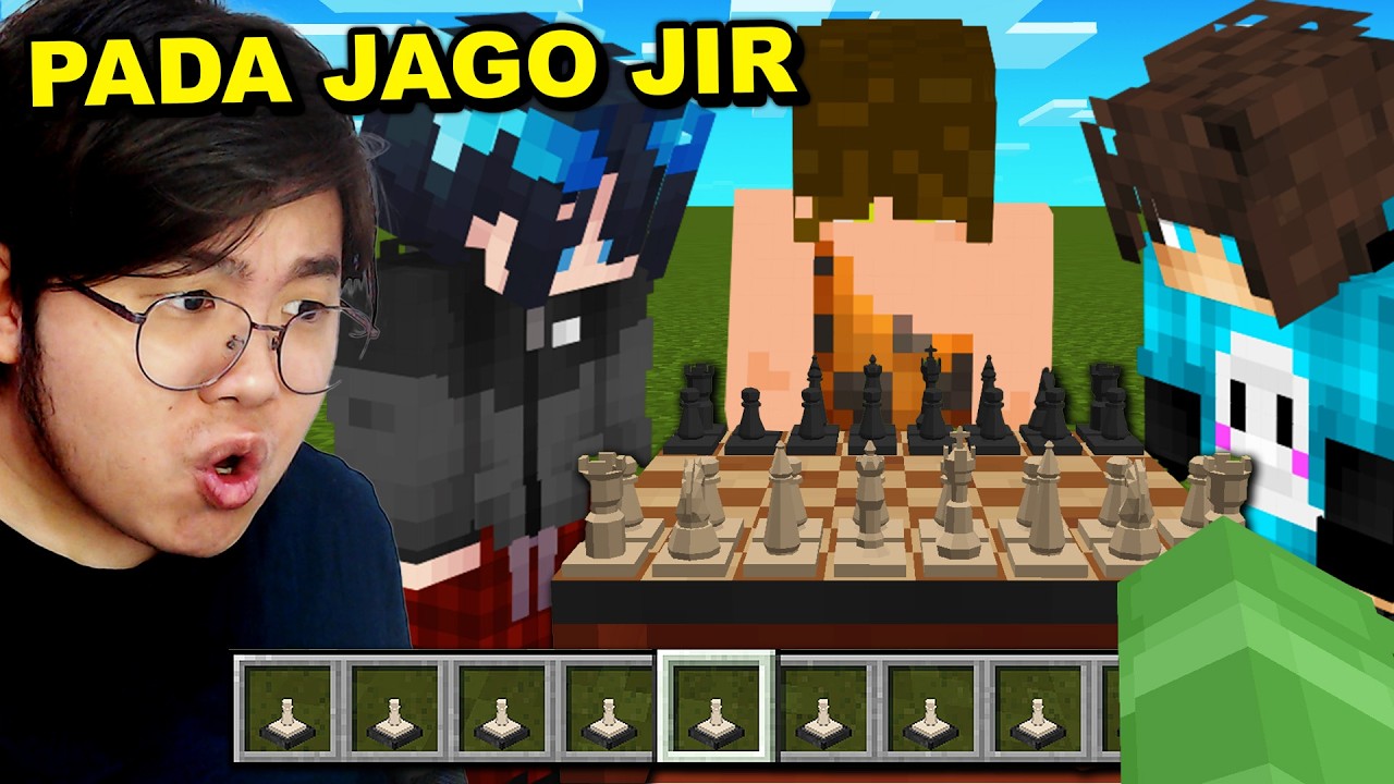 Gw Uji Kepintaran Temen Gw Pake Catur di Minecraft ... (PADA JAGO JIR)