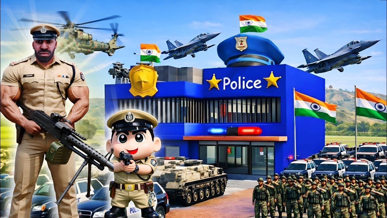 FRANKLIN house UPGRADE in POLICE STATION HOUSE😱 in Indian bikes driving 3D || Funntyaa 