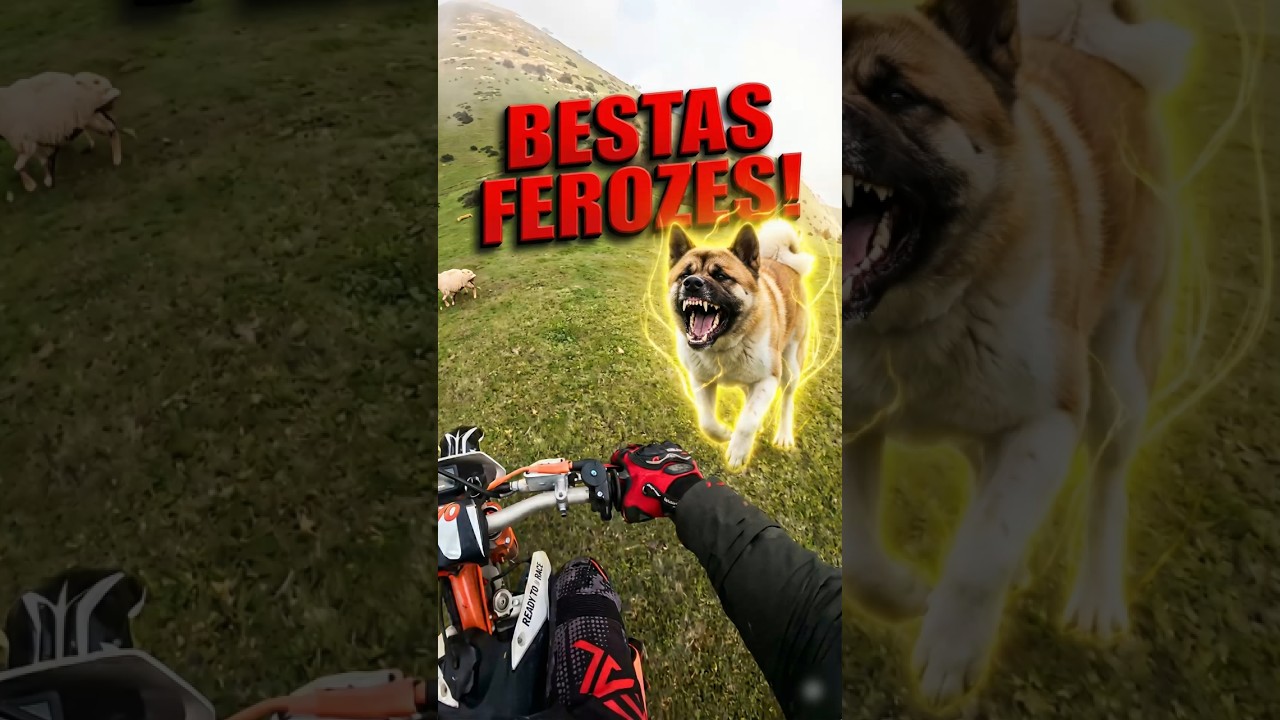 O Motoca Teve Que Acelerar Tudo Para Escapar Dos Cães.