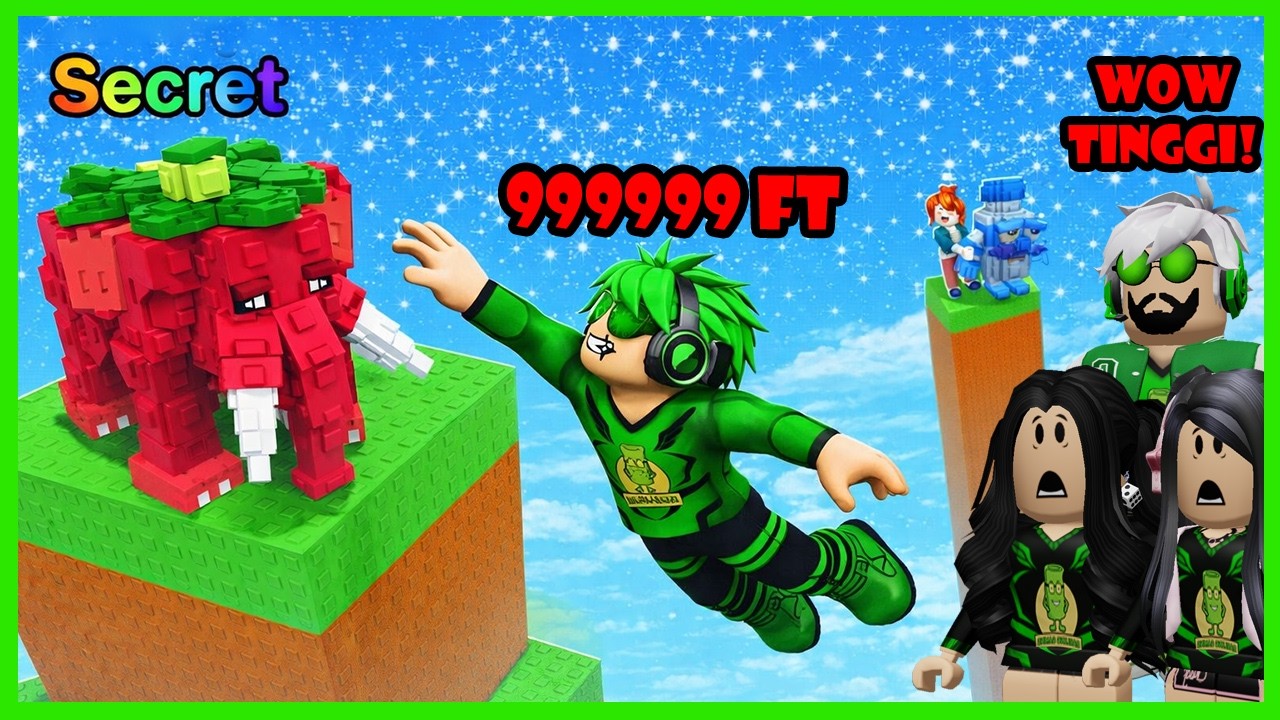 Aku Melatih Lompatanku Untuk Panjat Bukit Brainrot Tertinggi - Jump The Mountain For Brainrots