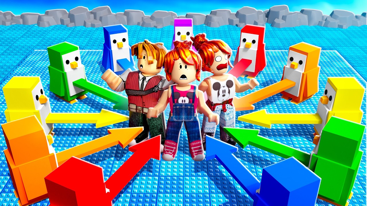 O ÚLTIMO PINGUIM NO GELO VENCE! (Roblox Knockout)