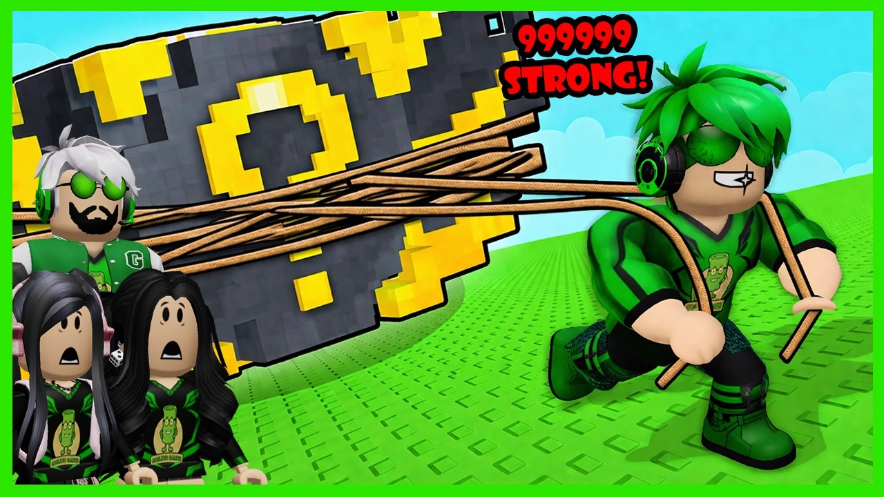 Aku Aku Memperbesar Tenaga & Ototku Demi Bisa Tarik Lucky Block Terberat - Roblox Pull A Lucky Block