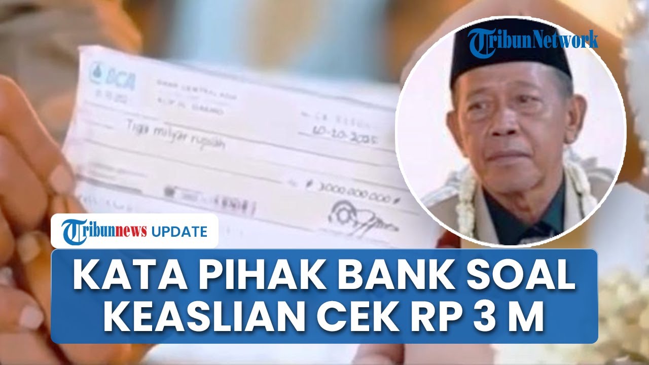 Pihak Bank Buka Buka Suara soal Cek Rp 3 M Mahar Milik Mbah Tarman, Beri Jawaban soal Keasliannya