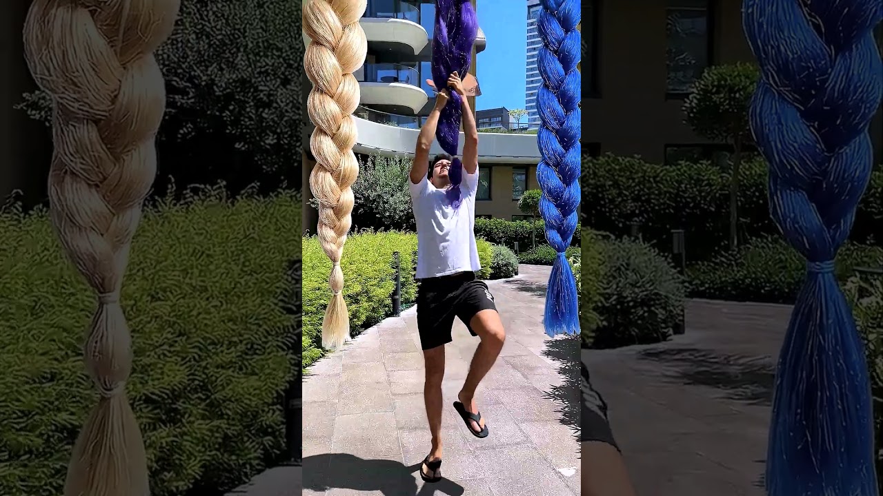 Saçlara tırmanırken benim haller