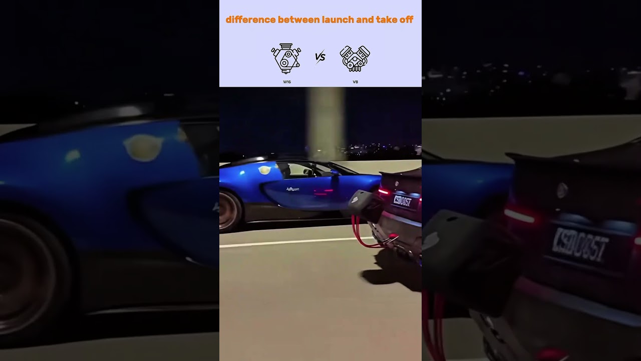 How fast is a W16 on highway 🙀 #performancecars  #dragrace   #shorts