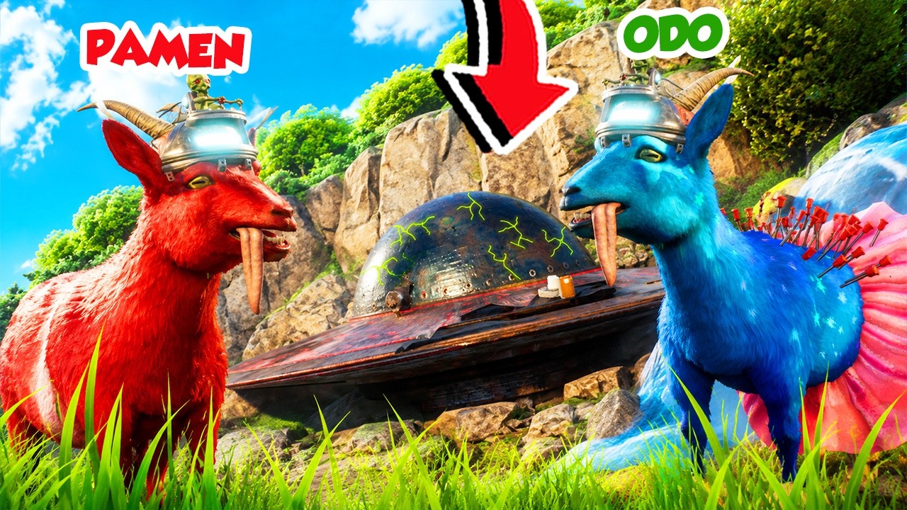 DUO KAMBING DAPET SENJATA ALIEN PALING NGAKAK DI GOAT SIMULATOR 3