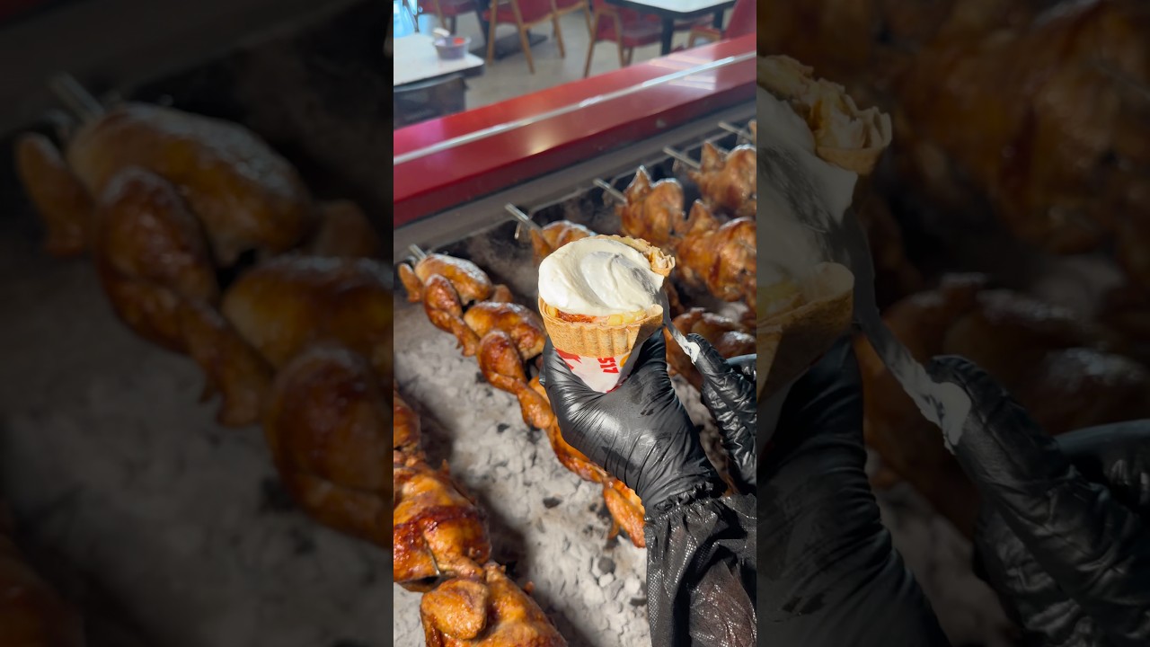 سندويش دجاج مبروم عالفحم من ايام زمان…مثل ايام الستينات وأحلى 😍🇱🇧#foryou #viral