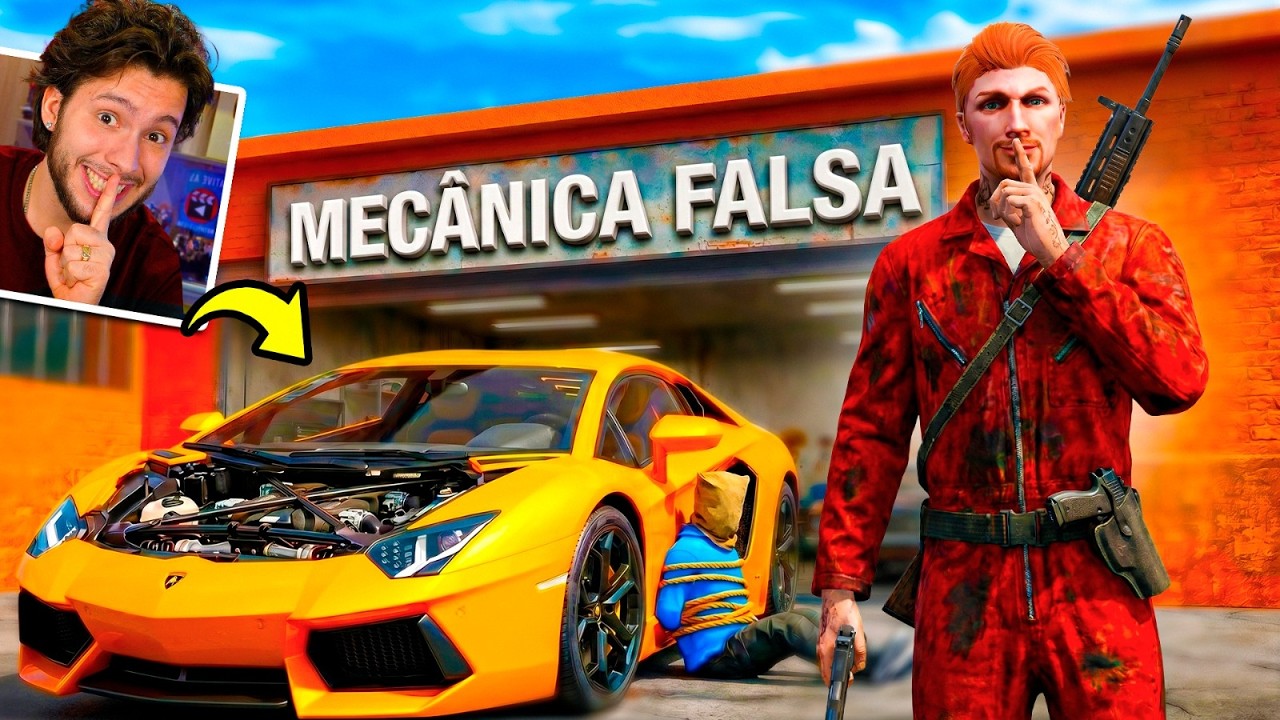 Jogando COMO UM MECÂNICO FALSO pra ROUBAR CARROS! (GTA 5 RP)