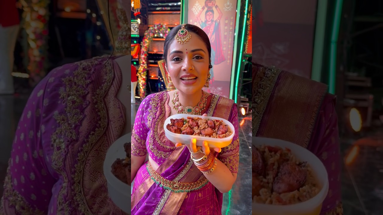 Thank you Chaitanya!♥️ #sreemukhi #bonalu #food