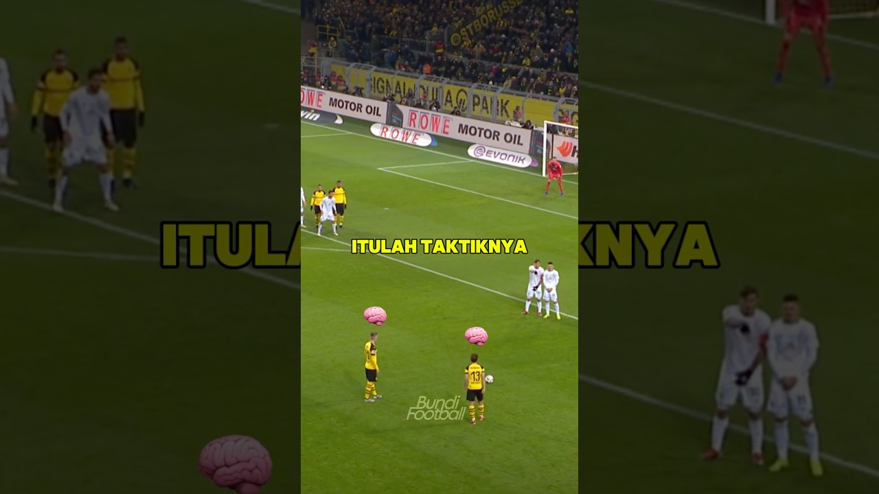 Taktik tendangan bebas 1000 IQ Dortmund 🧠