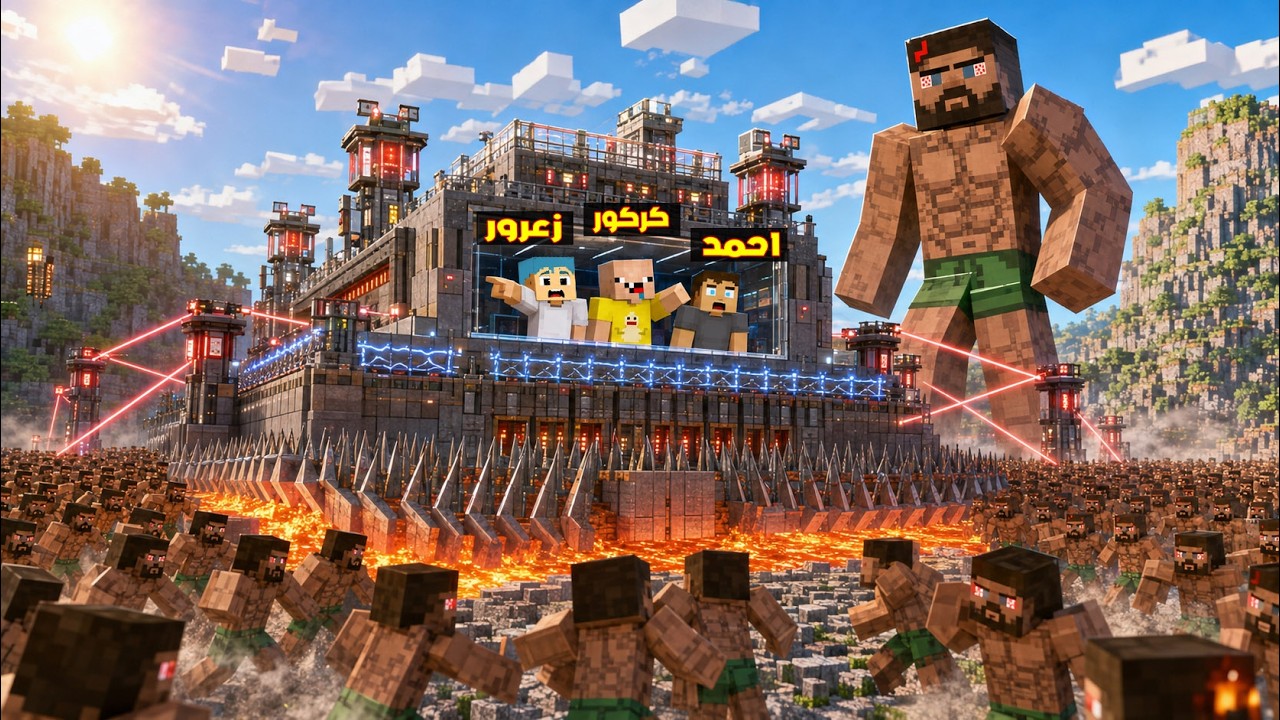 فلم ماين كرافت : جيش جوس سوف يدمر منزل زعرور المحمي الجديد 🔥😂