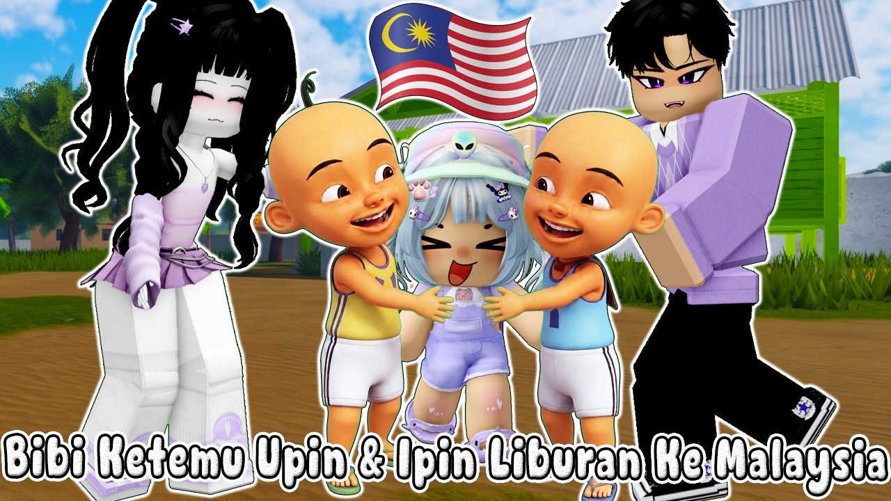 BIBI KETINGGALAN DIRUMAH PART 2 - DIHIBUR UPIN & IPIN DI MALAYSIA || BERRYEVENUE🏡ROBLOX INDONESIA