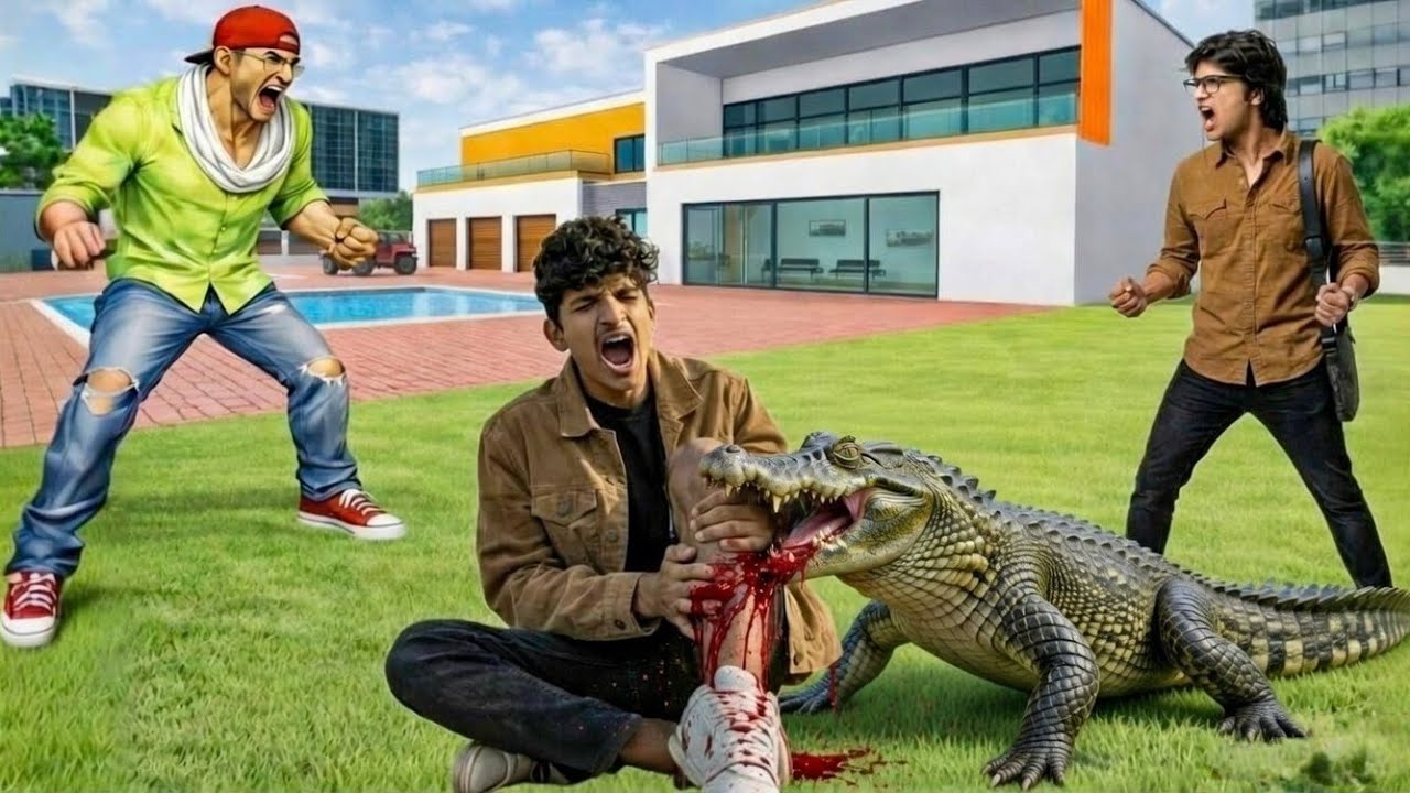 Piyush Joshi ke crocodile ne Kaat liya 😱😭 indian theft auto simulator 