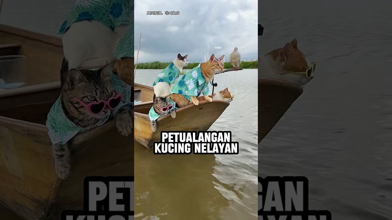 Kehebatan kucing nelayan 🙀part2