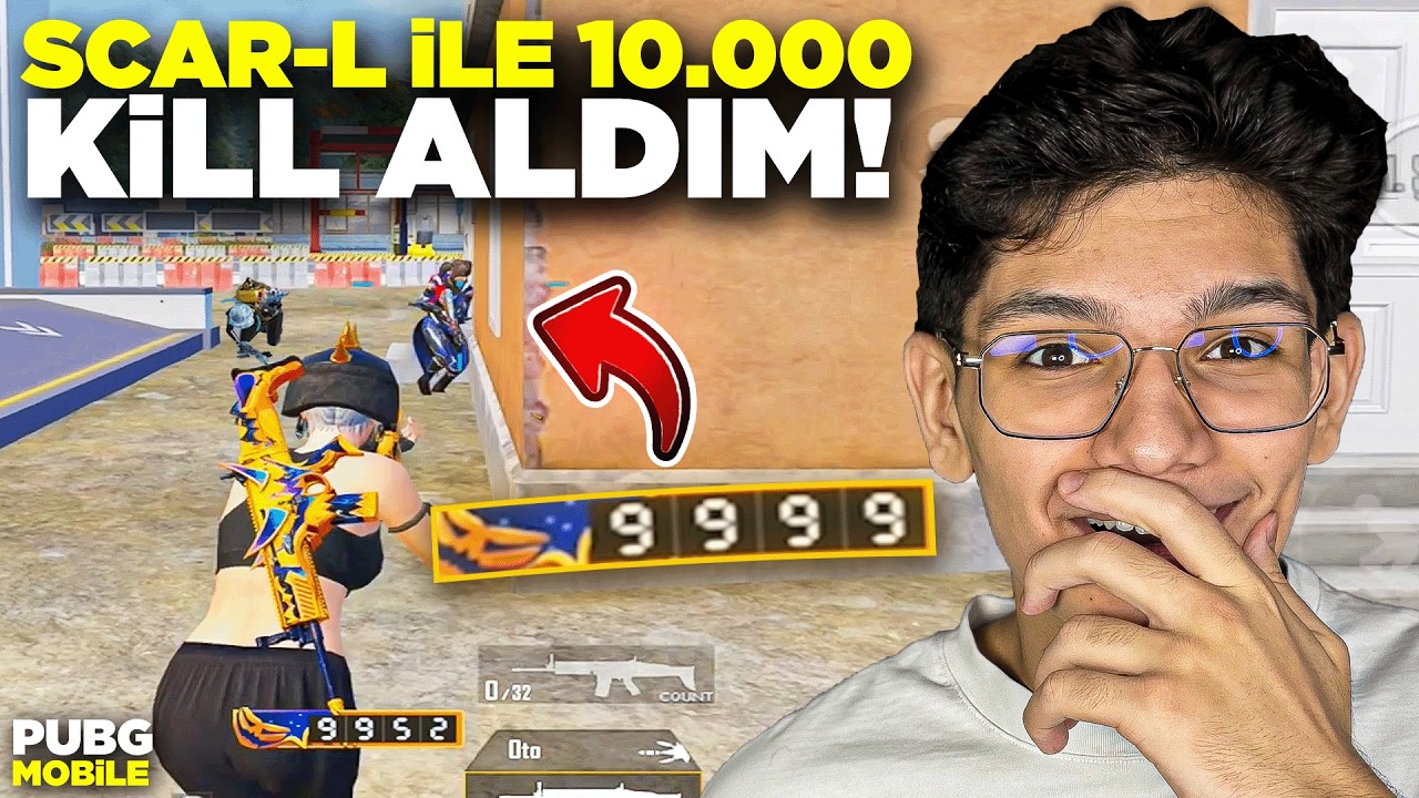 SONUNDA SCAR-L İLE 10.000 KİLL ALDIM! MASTER OLDUU - PUBG MOBİLE